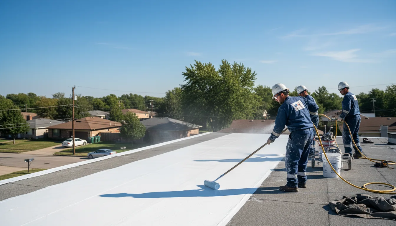 Commercial roof coating in Creston, IA near me